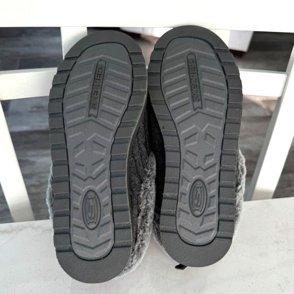 Skechers Bobs Keepsake Light Clog Slippers, Warm Greetings Size 7 Charcoal 31204 - Picture 11 of 11
